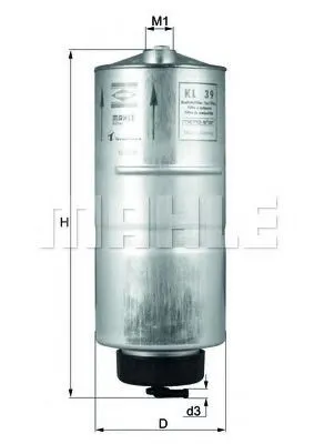 Filtr paliwa KL39 Mahle Original